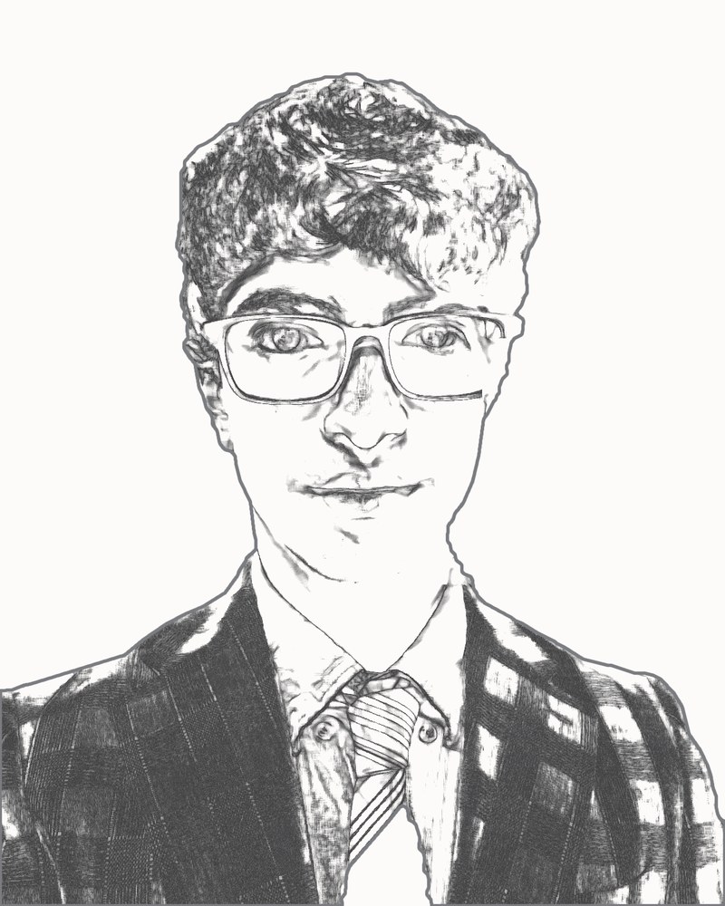 Illustrated portrait of Jad Salem